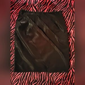 Ruched Drape Front Snakeskin Tulip Skirt Sz Sm Gothic Grunge Liquid Leather Club